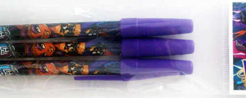 Ручка шариковая Мonster high 0.7 мм,чернила синие набор 3 шт (85141) в инд упаковке с подвесом