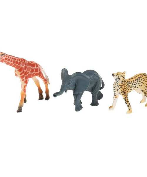 Игрушка пластизоль животные африки 3шт (жираф, гепард, слоненок) в пак. Играем вместе в кор.2*180наб
