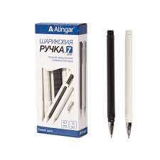 Ручка шариковая Alingar &quot;Day and Night&quot;, 0,7 мм, синяя, пулевидный наконечник, трехгранный цветной пластиковый корпус, картонная упаковка 
