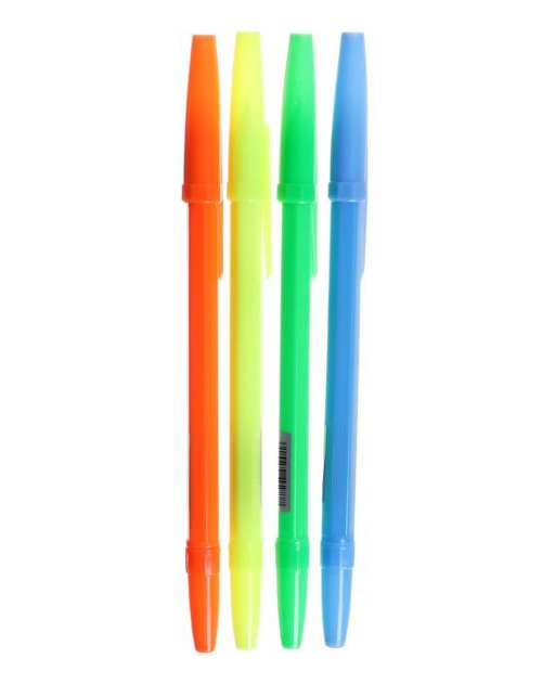 Ручка шариковая 0,7мм синяя, корпус NEON МИКС, штрихкод на штуке   5449277