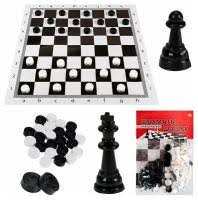 Шахматы и шашки классические+поле, пакет (Арт.ИН-0159)