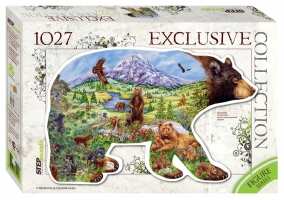 Мозаика "puzzle" 1027 "Медведь" (Контурный пазл)