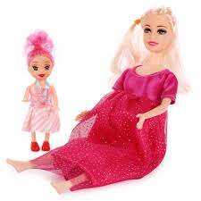 Кукла тип Модель беременная с ребенком пакет 066-94 