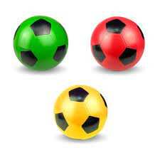 Мяч д. 200мм Футбол (красный,желтый,зеленый). Р2-200