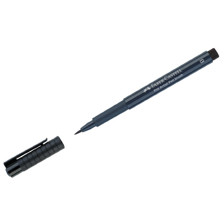 Ручка капиллярная Faber-Castell &quot;Pitt Artist Pen Brush&quot; цвет 157 темный индиго, кистевая 